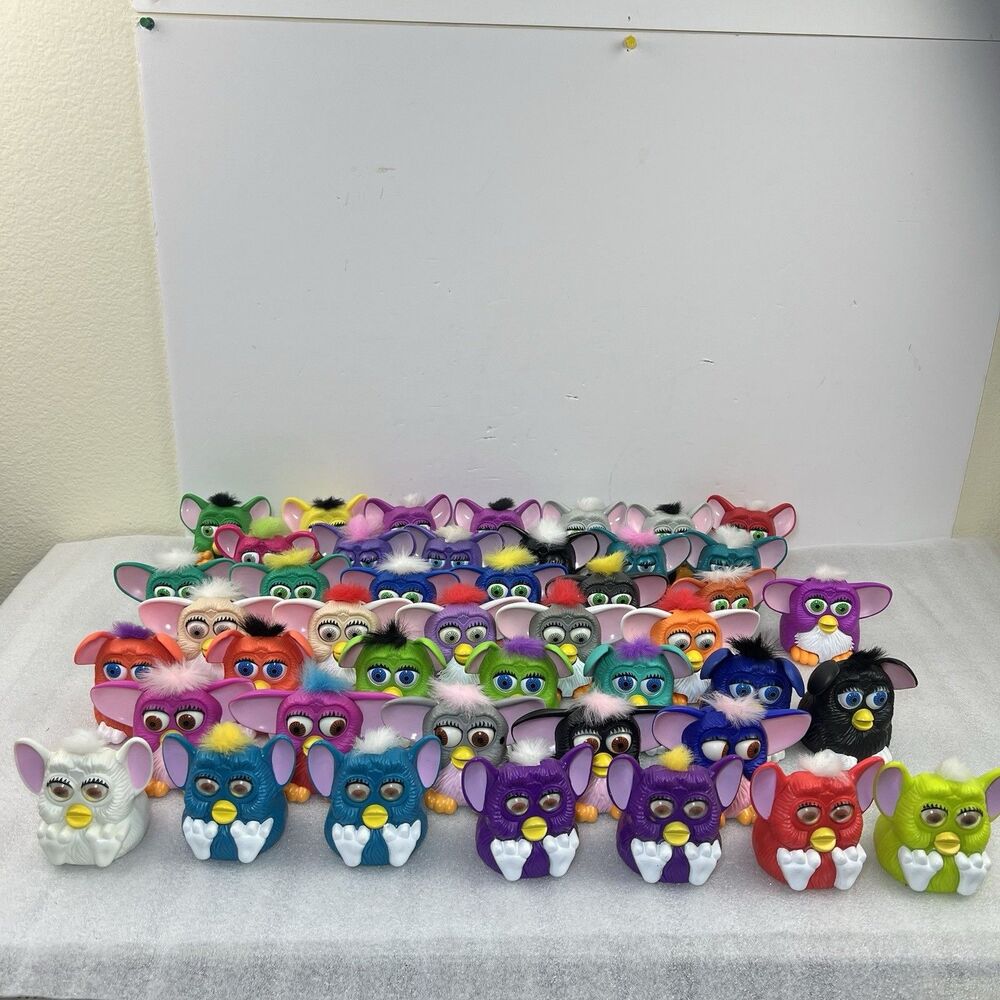 Lot Of 44 Vintage 1998 McDonald's Happy Meal Furby Toys 1998 No Duplicates